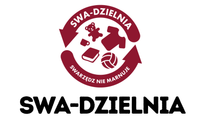 Logo Swa-dzielni i nazwa na białym tle.