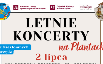 Baner wprowadzający w artykuł o letnich koncertach na plantach.