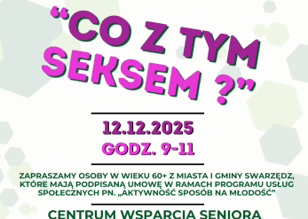„Co z tym seksem?” - drugi warsztat już niebawem
