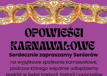 Opowieści karnawałowe w Centrum Aktywności Seniora