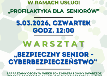 "Bezpieczny senior" - warsztaty z cyberbezpieczeństwa 