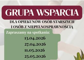 Grupa wsparcia dla opiekunów osób starszych i osób z niepełnosprawnościami